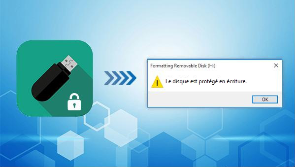 CLE USB "PROTEGEE EN ECRITURE"
